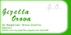 gizella orova business card